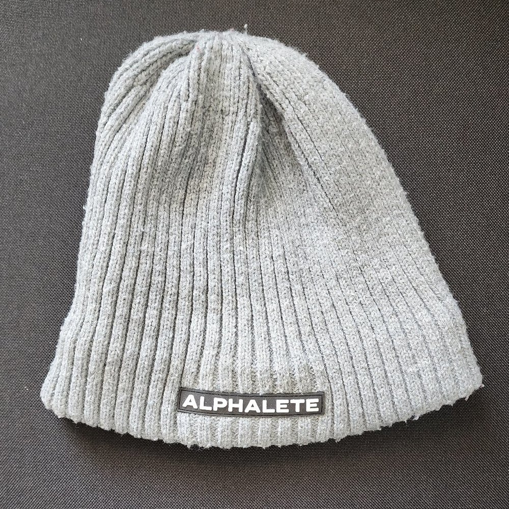 Alphalete Fleece Lined Beanie - M - Grey